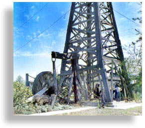 Oil Oil Oil Texans LOVE oil! This Rig is in Pioneer Park.